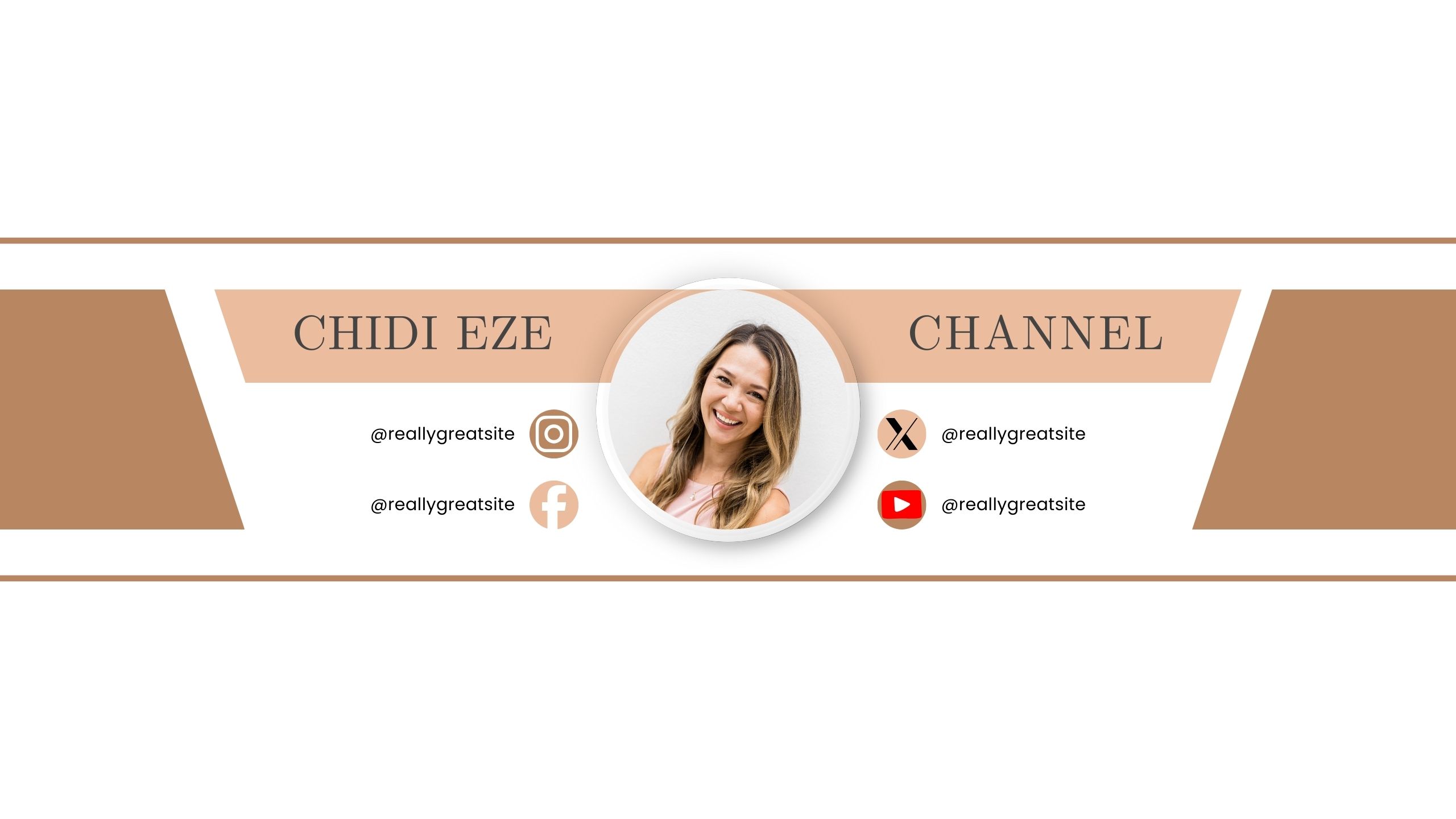 Brown Minimalist YouTube Banner